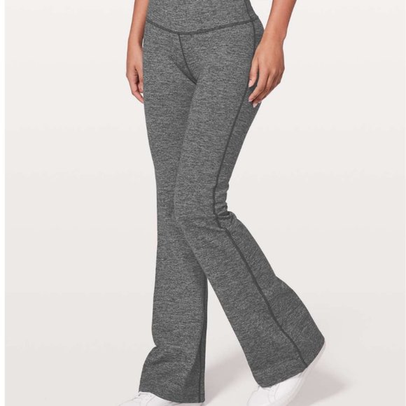 lululemon athletica Pants - Lululemon Throw Back Pant *32.5" Heathered Black 8